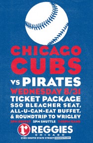 CUBS VS PIRATES AT WRIGLEY TICKET PACKAGE