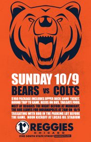 BEARS VS COLTS ROAD TRIP