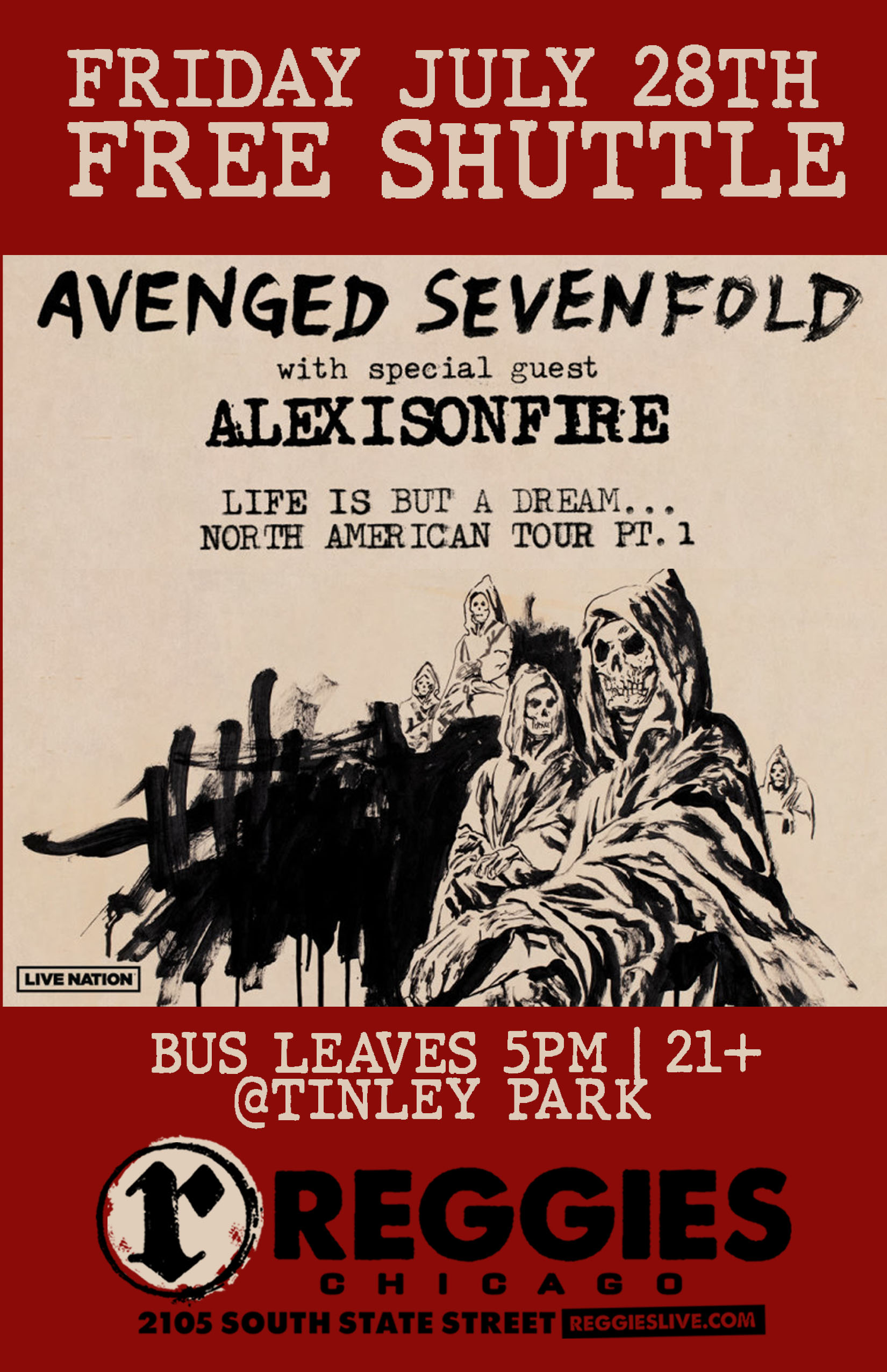 Avenged Sevenfold “Life Is But A Dream…“ Tour 2023 w/ Alexisonfire 