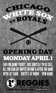 White Sox Vs Royals (Home Opener)