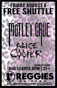 SHUTTLE TO MOTLEY CRUE, ALICE COOPER