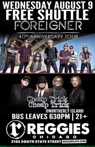 SHUTTLE TO FOREIGNER, CHEAP TRICK