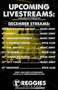 Dec Livestream Schedule