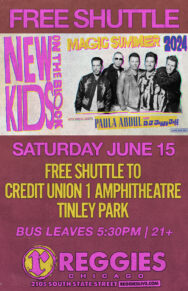 SHUTTLE TO NEW KIDS ON THE BLOCK