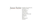JAMES TAYLOR “GREATEST HITS”