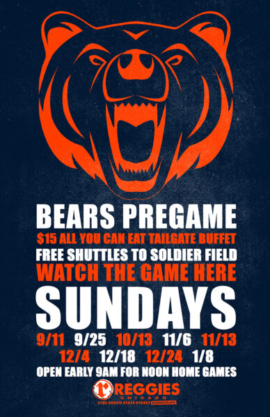 Chicago Bears vs Detroit Lions - Reggies Chicago