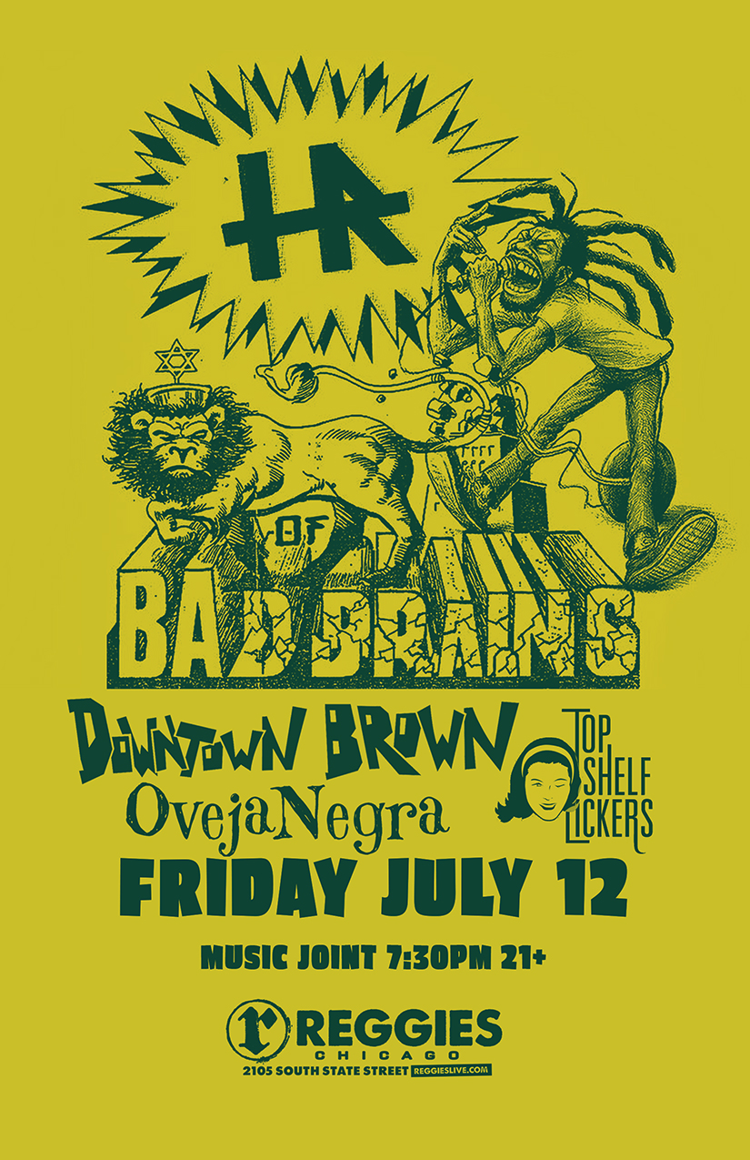 H.R. (HUMAN RIGHTS) of BAD BRAINS - Reggies Chicago