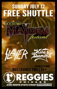 SHUTTLES TO MAYHEM FEST, SLAYER