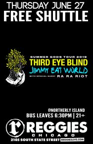 SHUTTLE TO THIRD EYE BLIND AND JIMMY EAT WORLD