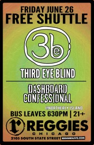 SHUTTLE TO THIRD EYE BLIND, DASHBOARD CONFESSIONAL
