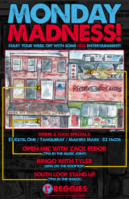 Monday Madness Comedy/OpenMic/Bingo