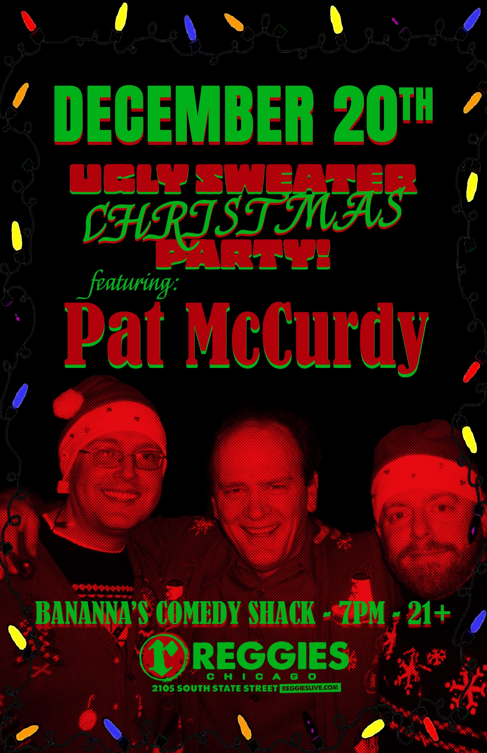Pat McCurdy Ugly Sweater Christmas Party