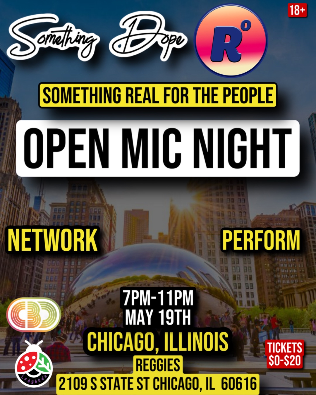 Real Ones x Something Dope Open Mic and industry mixer